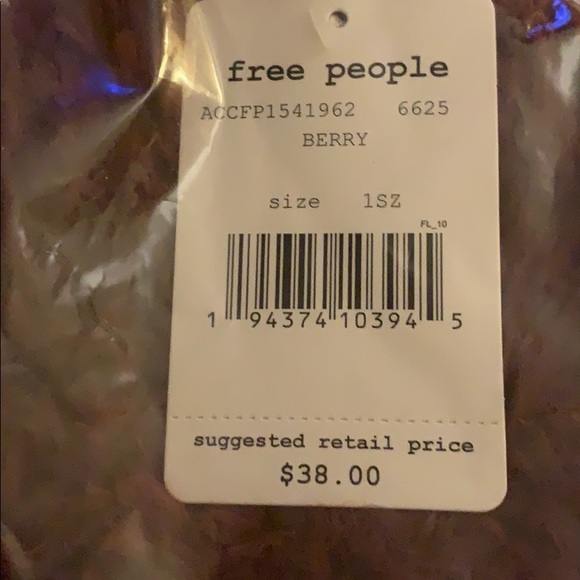 NWT Free People Head in the Clouds Berry Beanie - Picture 5 of 5